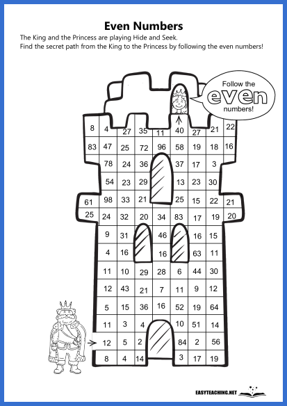 tower maze teaching odd and even numbers