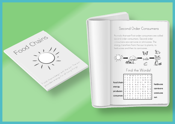 food chain activity booklet