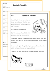 &lsquo;Spot&rsquo;s in Trouble&rsquo; Grammar & Comprehension