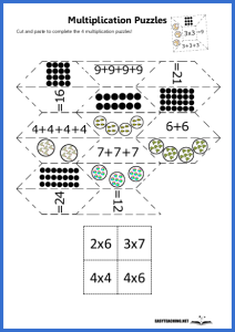 Multiplication Puzzle Set 2